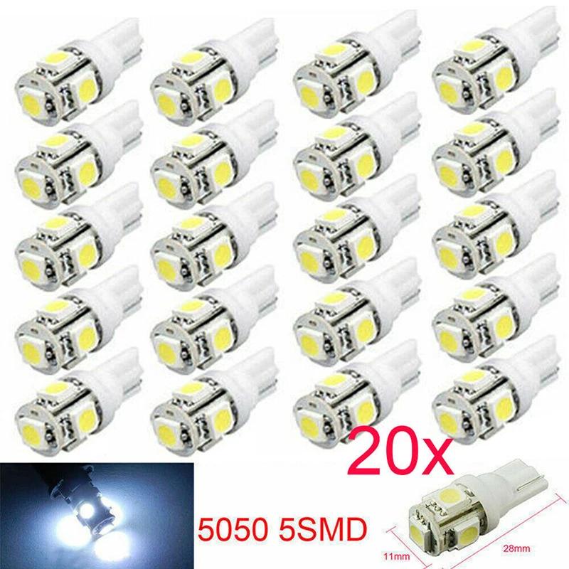  LED  194 LED ȣ,  ڵ ׸    ̵  Ʈũ , T10 W5W, 12V, 5050 SMD, 6000K, 20 